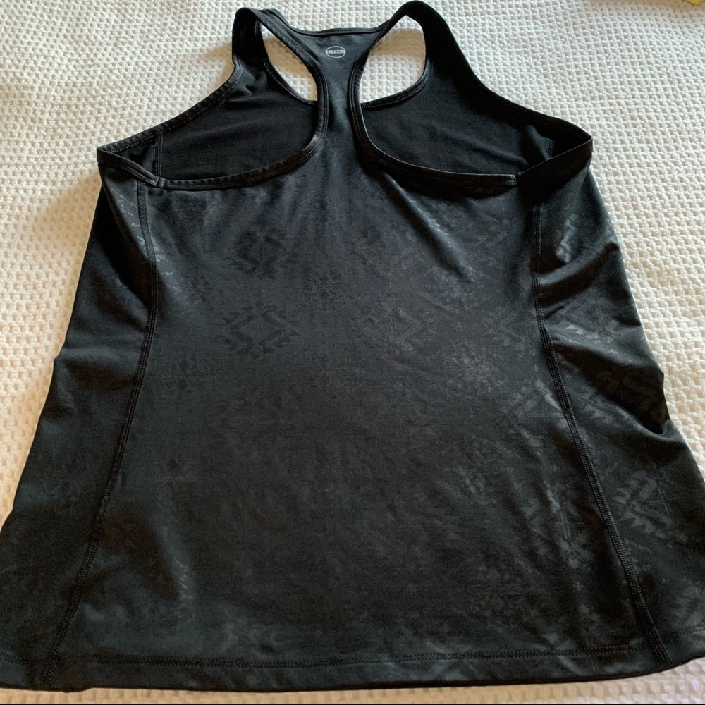 Ralph Lauren Black Patterned Racerback Tank Size Large - Picture 9 of 9
